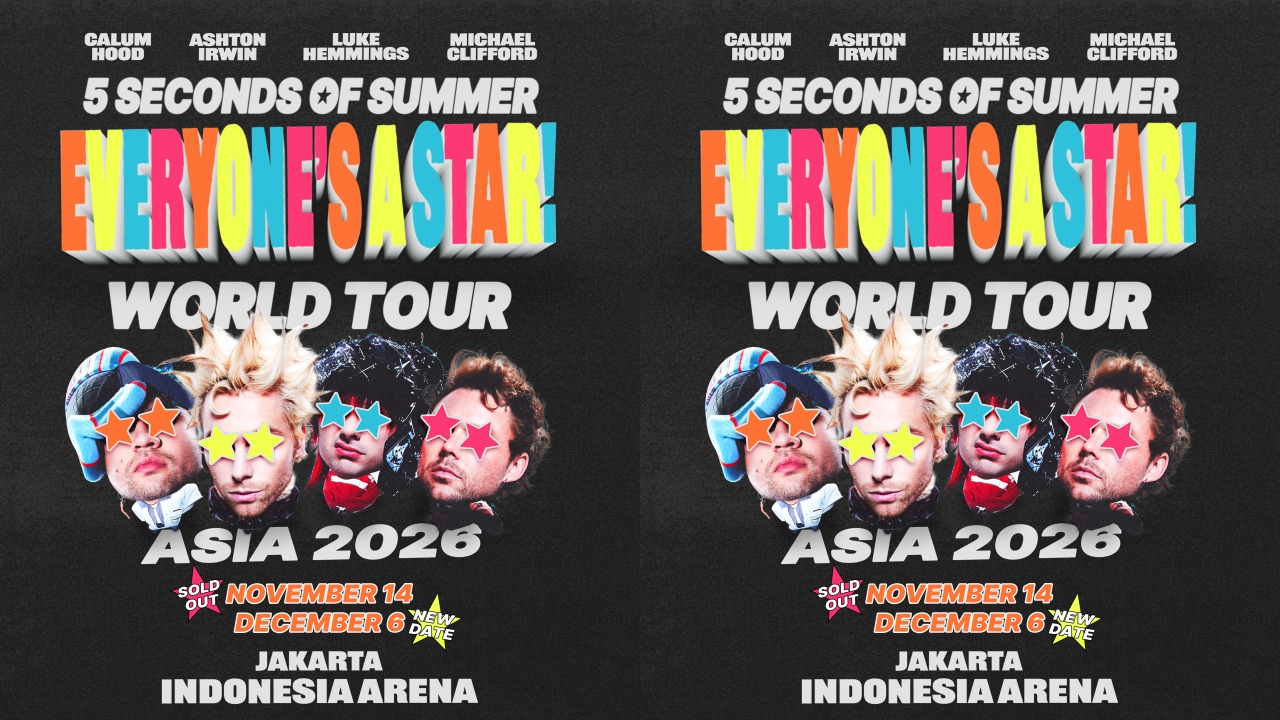 Sekali nggak cukup, 5 Seconds of Summer bakal tampil dua kali di Jakarta! Catat tanggalnya