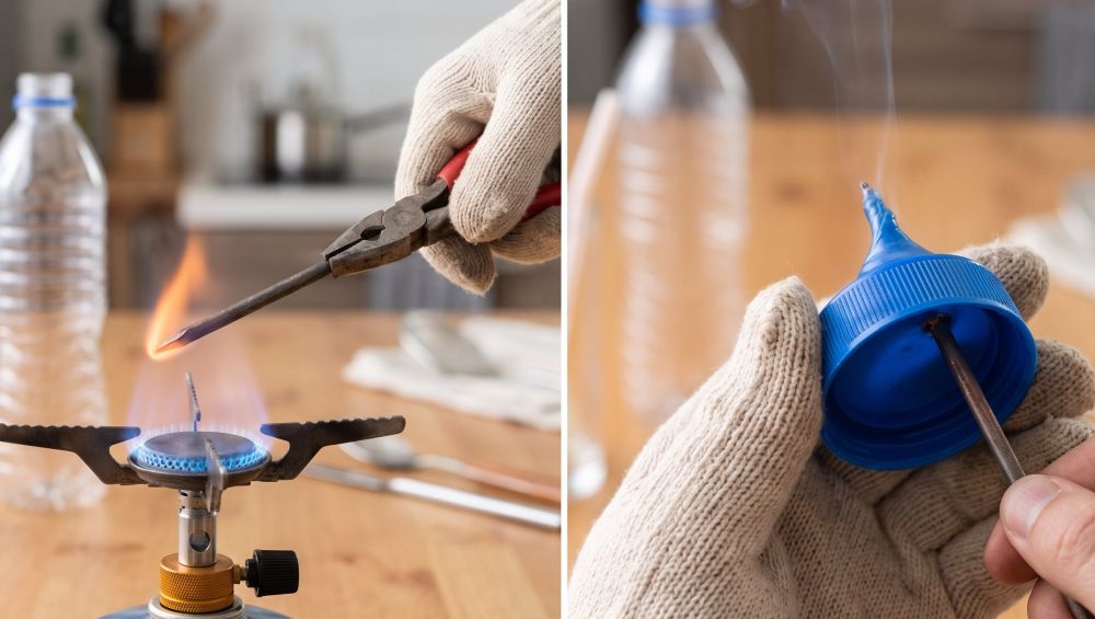 Hack bikin botol minyak corong dari bekas air mineral, hemat dan prosesnya gampang banget