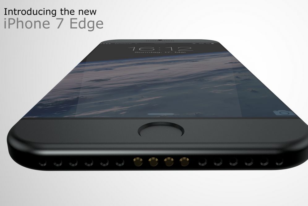 iPhone 7 Edge tampil elegan dengan layar tanpa bezel