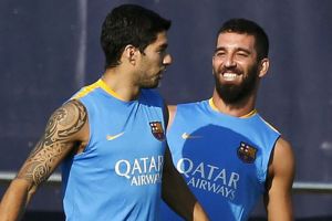 Galeri Latihan Perdana Arda Turan dan Barcelona