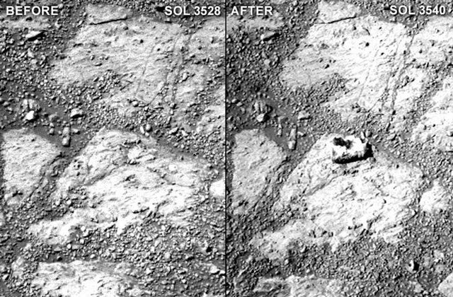 Penampakan objek 'misterius' di permukaan Mars dari masa ke masa