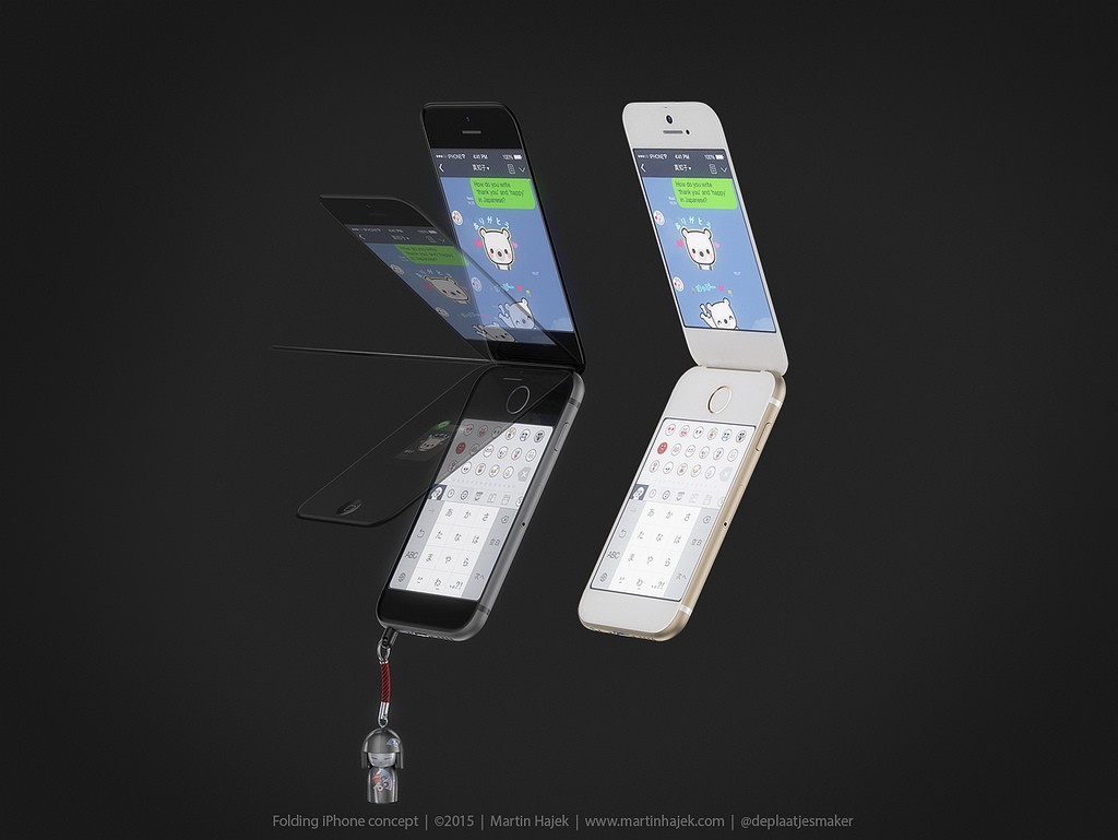 Keunikan perubahan desain iPhone jadi ponsel flip