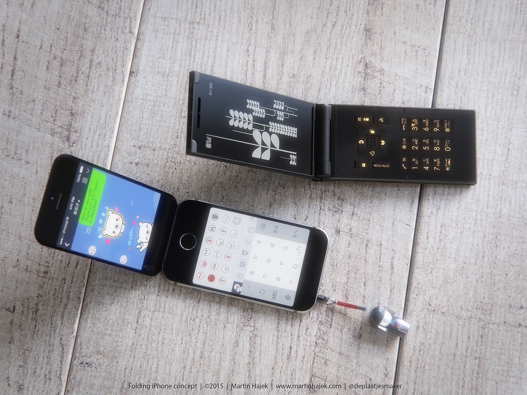 Keunikan perubahan desain iPhone jadi ponsel flip