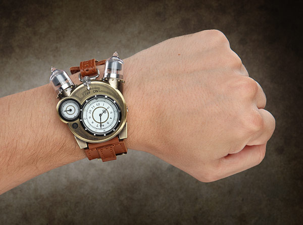 Tesla Watch tampak unik dengan desain steampunk 