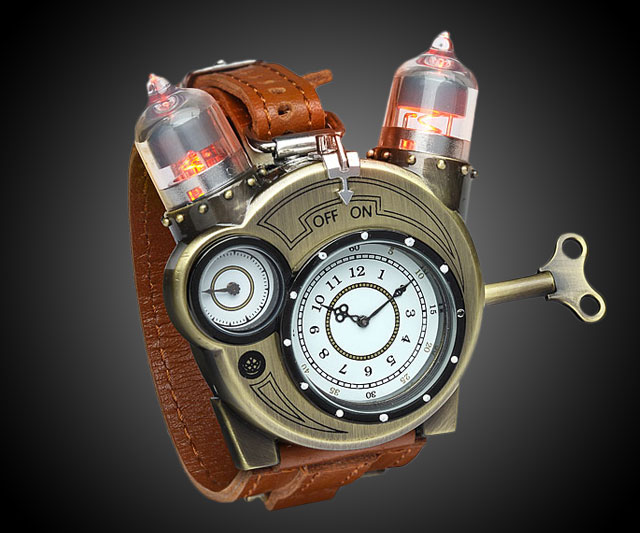 Tesla Watch tampak unik dengan desain steampunk 