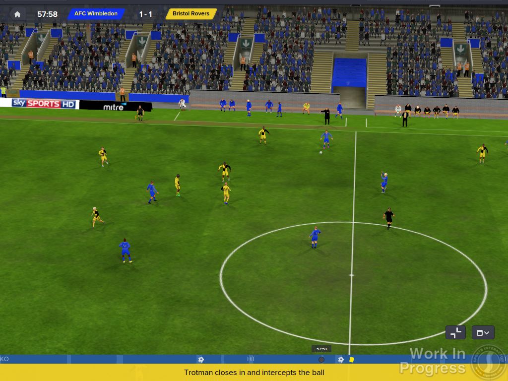 Tampilan games Football Manager 2016 Touch