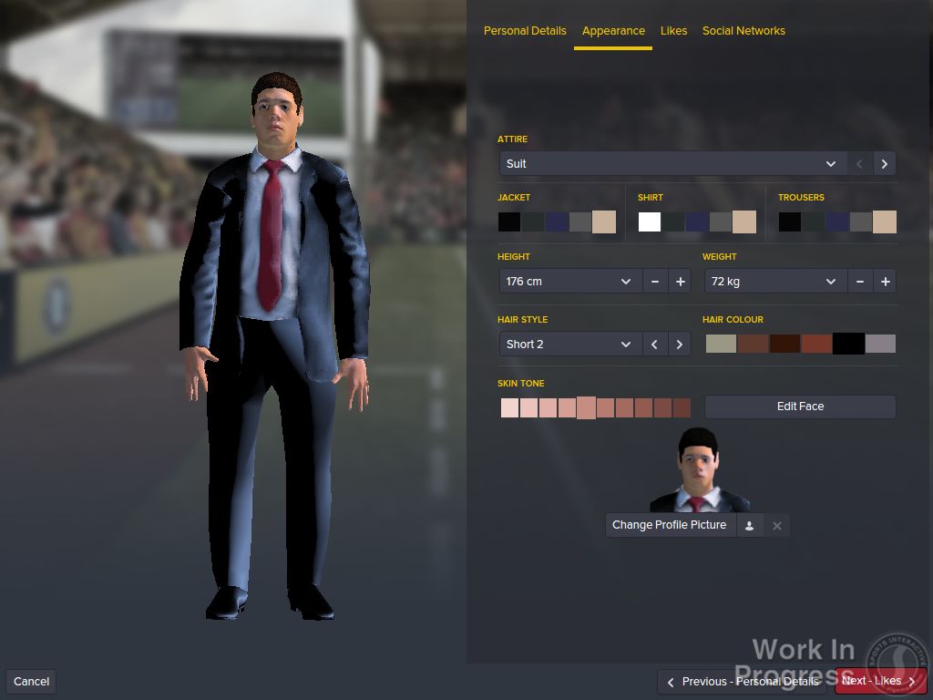 Tampilan games Football Manager 2016 Touch