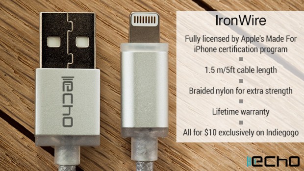 Echo IronWire, kabel charger iPhone dengan kekuatan super