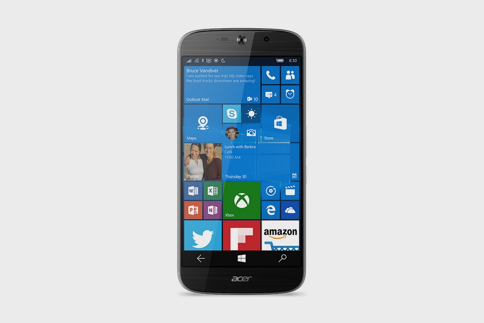 Ini penampakan smartphone Windows 10 Mobile besutan Acer