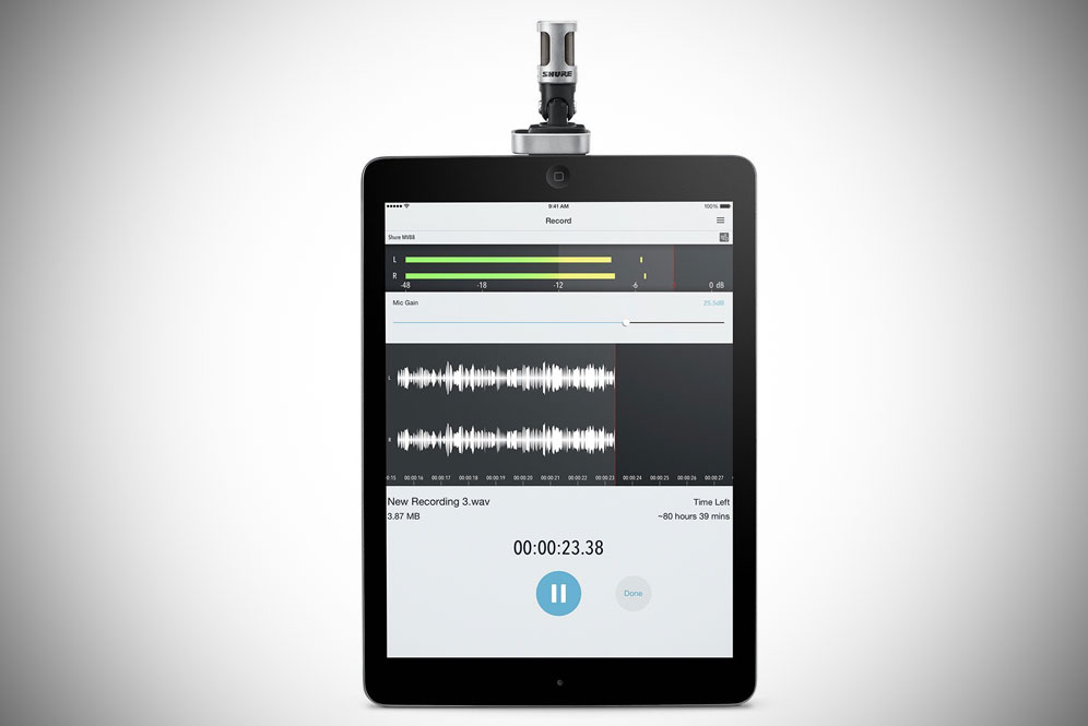 Shure rilis digital stereo microphone khusus iOS