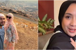 9 Potret Nagita Slavina kenakan kerudung usai pulang haji, gaya hijabnya bikin salah fokus 