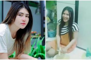 Rumahnya di kampung megah dua lantai, 9 potret dapur Via Vallen ini meja kompornya bikin salah fokus