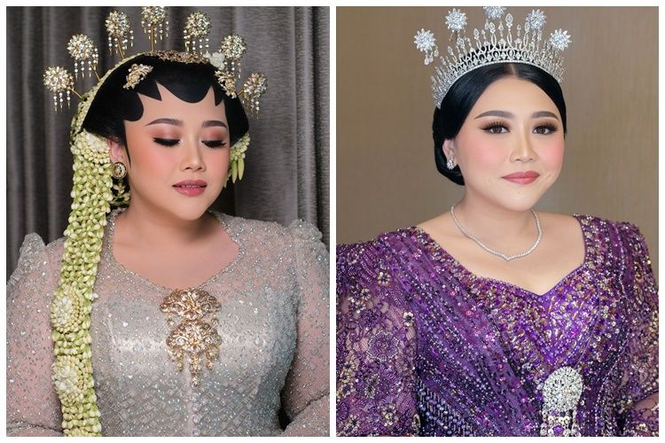 9 Detail makeup Clarissa Putri dari akad sampai resepsi, tampil anggun dengan riasan soft glam
