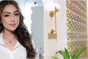 Single parent mampu bangun hunian ditaksir Rp50 M, 9 potret dapur Celine Evangelista ini serba marmer