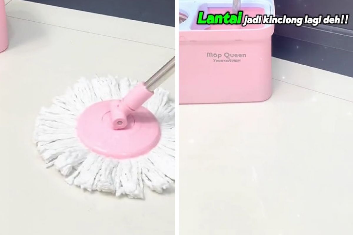 How to mop a greasy floor using 2 kitchen ingredients, once wiped, it