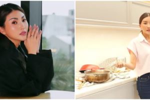 11 Potret dapur di rumah baru Sarwendah dilengkapi perabotan canggih, kabinetnya buka tutup otomatis