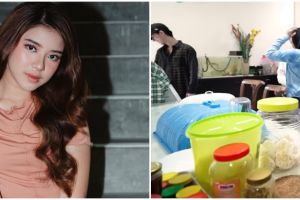 Areanya jadi satu dengan kolam ikan mini, 9 potret dapur Tiara Andini ini penataannya simpel