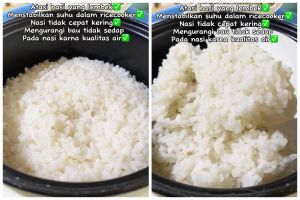 Tanpa ditambah minyak goreng, ini trik menanak nasi agar tak cepat kering dan berkerak di rice cooker