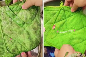 Tak perlu disikat, cara cuci lap dapur dekil dan bau apek ini bikin auto kesat dalam sekejap
