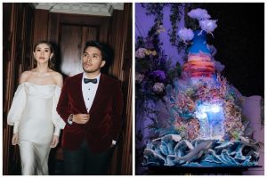 Bertema under the sea, 9 potret wedding cake Thariq dan Aaliyah Massaid ini detailnya ciamik