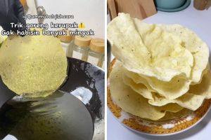 Bukan disiram minyak, ini trik goreng kerupuk supaya nggak boros minyak dan lebih renyah hasilnya