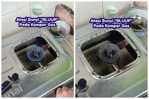 Cuma perlu modal Rp7.000-an, cara atasi kompor gas berbunyi "blup" ini nggak pakai ribet