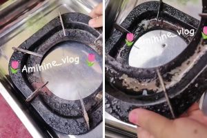 Cukup direndam 30 menit, begini trik ampuh bersihkan tungku kompor berkerak cuma pakai 3 bahan dapur