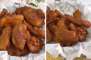 Trik bikin pisang goreng madu, teksturnya renyah tahan lama ditambah 3 bahan dapur