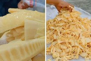 Mantan TKW ini punya trik mengeringkan rebung agar awet dan tak busuk berbulan-bulan meski tanpa oven