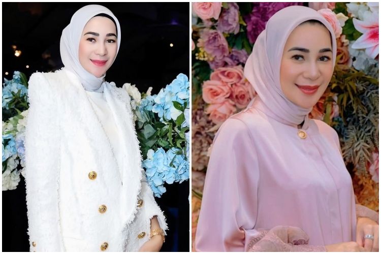 7 Gaya makeup Erin Taulany hadiri acara pesta ini antimenor, anggun dengan riasan fresh minimalist