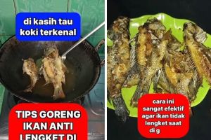 Tak perlu ditaburi tepung, ini trik goreng ikan biar tak lengket di wajan cukup tambah 1 bumbu dapur