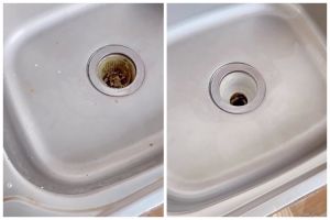 Cara bersihkan kerak menguning di wastafel cuci piring ini aman tanpa bekas, cukup pakai 2 bahan dapur