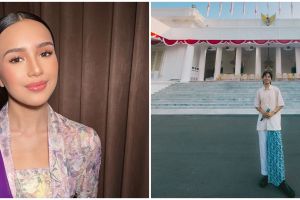6 Gaya seleb saat hadiri HUT RI di Istana Merdeka Jakarta, Beby Tsabina tampil menawan bak ibu pejabat
