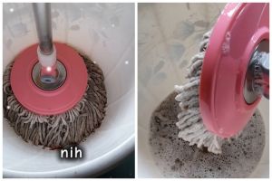 Cara mencuci kain pel ini praktis, bersih lagi tanpa disikat andalkan 3 bahan dapur