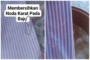 Trik hilangkan noda karat di baju ini  cuma pakai 3 bahan dapur, auto bersih tanpa bikin kain rusak