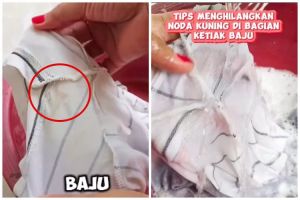 Tanpa pemutih, ini cara ampuh hilangkan noda kuning di ketiak baju cuma andalkan 1 bahan dapur