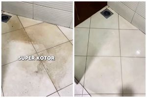 Tanpa sitrun, cara bersihkan kerak lantai kamar mandi ini auto kesat dan tak licin pakai 2 bahan dapur