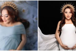 Hamil anak kembar di usia 37 tahun, 9 potret Mpok Alpa pamer baby bump ini dipuji makin cantik