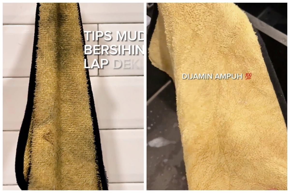 An easy trick to wash stubborn greasy rags, use these 2 kitchen