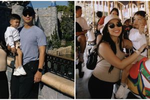 9 Momen Nikita Willy menanti kelahiran buah hati kedua, masih bisa jalan 15 ribu langkah di Disneyland