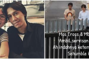 9 Momen Eross Sheila On 7 & Sarah Diorita servis motor jadul ke bengkel, gaya sederhananya bikin salut