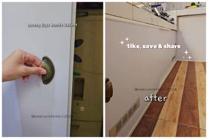 Modal Rp100 ribuan, ini cara bikin pintu kolong dapur supaya tetap estetik dan lebih rapi