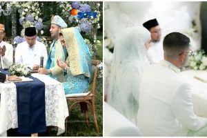 Kenakan gaun mirip, intip 8 beda gaya Irish Bella saat dinikahi Ammar Zoni dan Haldy Sabri