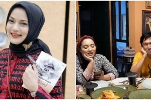 Rumahnya berkonsep mediteranian, 9 potret ruang makan Marissa Haque dan Ikang Fawzi klasik full kayu