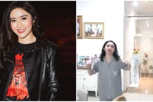 11 Potret rumah Febby Rastanty ini didesain minim sekat, dapurnya antisumpek meski banyak perabot