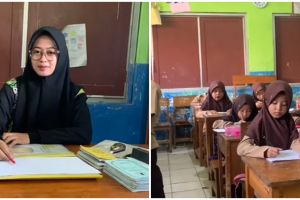 Dikasih tugas gambar ibu guru di kelas, 11 potret hasil gambaran murid SD ini bikin perut keram