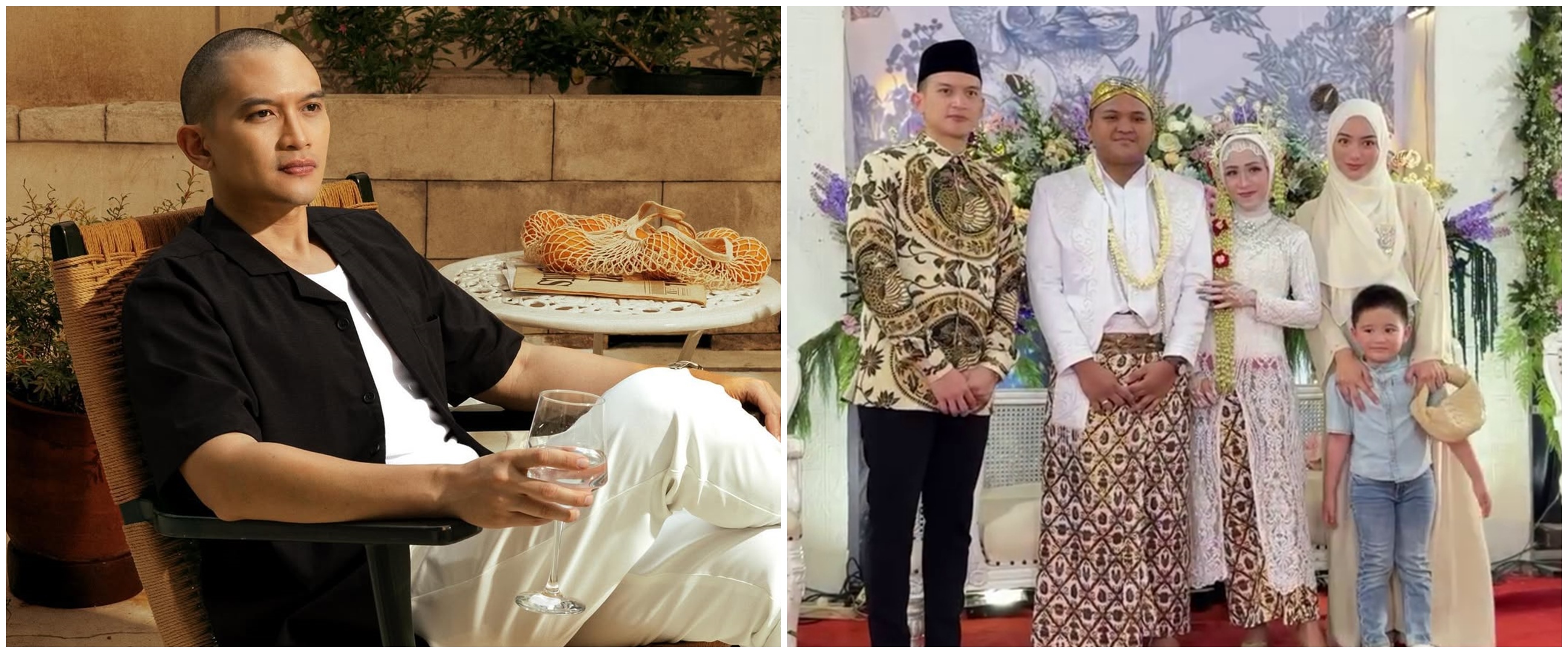 9 Potret Rezky Aditya jadi saksi nikah, gayanya pakai batik bak pejabat jadi sorotan