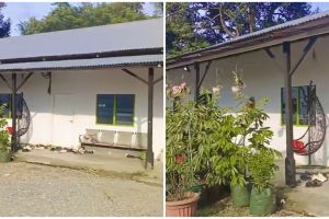 Dari luar sederhana berdinding papan, intip 9 potret rumahnya yang mewah pol serba bernuansa emas