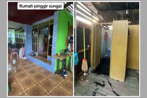 10 Potret rumah pinggir sungai ini minimalis, toiletnya bikin salfok