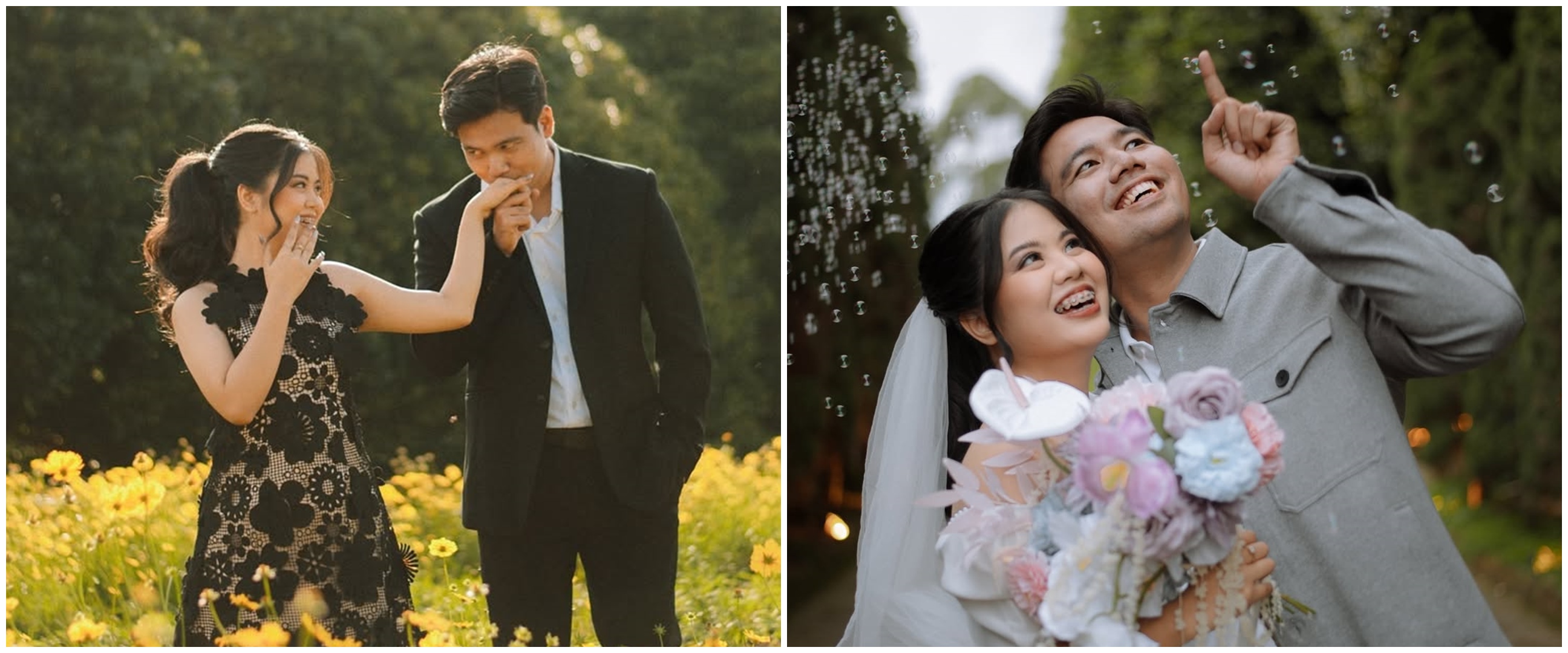 9 Potret prewedding Frans Faisal dan Indah Pertiwi, ekspresi mesra kakak Fuji bikin salfok